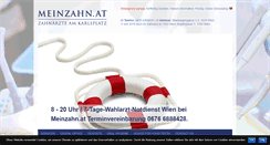 Desktop Screenshot of meinzahn.at