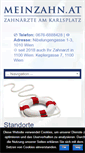 Mobile Screenshot of meinzahn.at