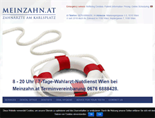Tablet Screenshot of meinzahn.at